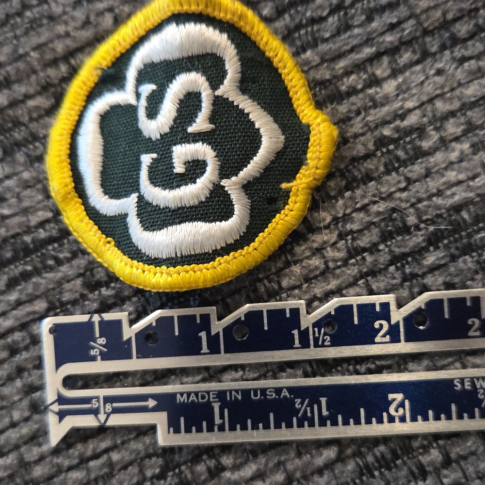 VtG 1950/60s Girl Scout G.S.A. Circle Trefoil Patch Badge Insigna Sash Original